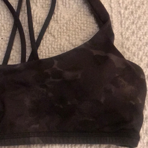 Lululemon Free To Be Grey + Black Ink Blot Bra - Picture 4 of 8